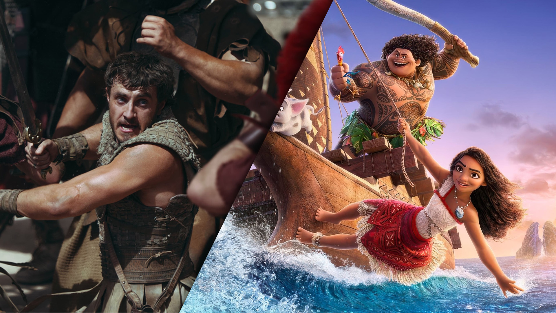Billetter til Gladiator 2 og Vaiana 2 er sluppet!